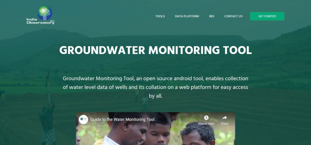 GROUNDWATER MONITORING TOOL Website Image