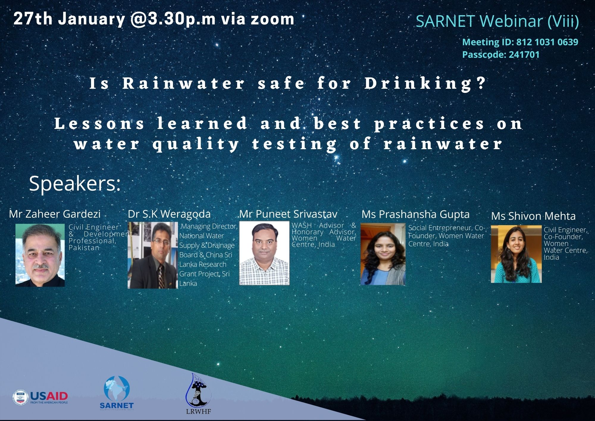 Is Rainwater Safe For Drinking? inar (VIII) South Asia